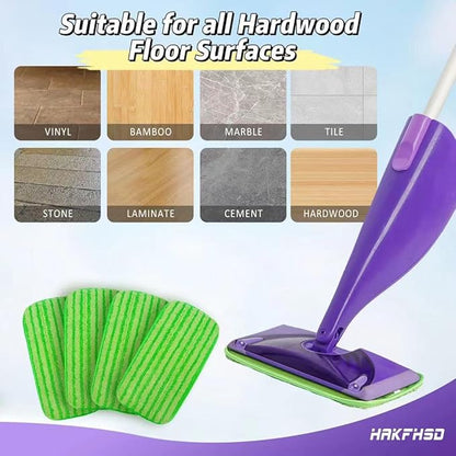 8 Pack Reusable Mop Replacements Pads Compatible for Swiffer Wet Jet Mop, Wet Spray Pad Refill Pads for Wet Jet Mop- Dry Wet Use for 10-12inch Wet Spray Mops- Suitable for Hardwood Floor Cleaning