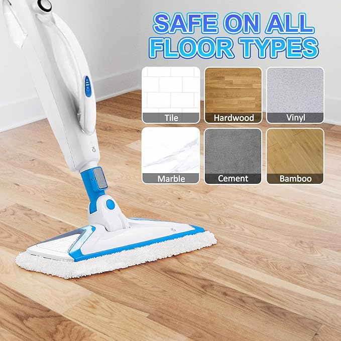 Steam Mop Replacement Pads Compatible with Bissell Powerfresh Mop Pads for Bissell 1940 1806 1544 1440 2075 2685 2814 Series Mops Resuable Floor Steamer Mop Pad Refills for Dry & Wet Cleaning, 4 Pack