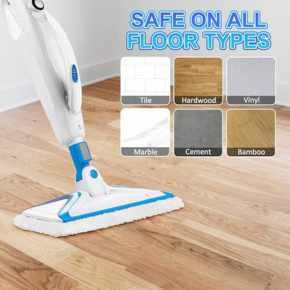 Steam Mop Replacement Pads Compatible with Bissell Powerfresh Mop Pads for Bissell 1940 1806 1544 1440 2075 2685 2814 Series Mops Resuable Floor Steamer Mop Pad Refills for Dry & Wet Cleaning, 4 Pack
