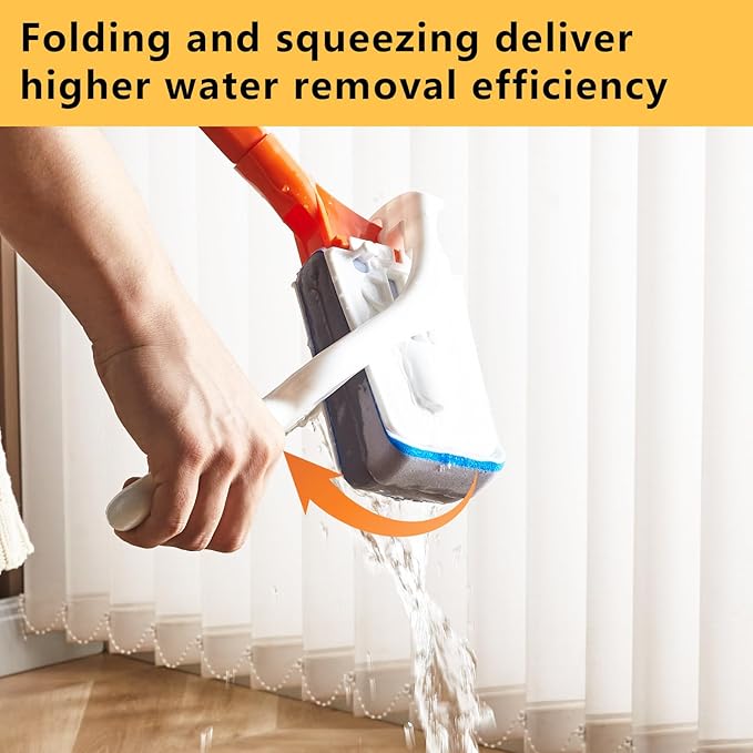 Mops Pad for Floor Cleaning,Magic Sponges Eraser Cleaning Mop Pads Refills Suitable for 10" Flat mop Head