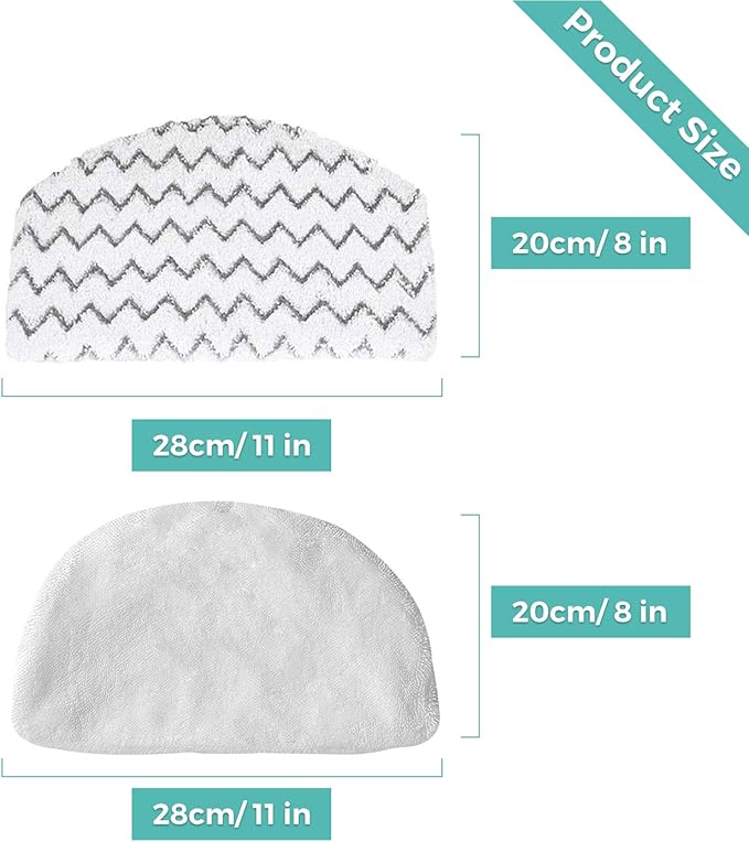 6 Pack Steam Mop Pads Replacement for Bissell Powerfresh Steam Mop 1940 1440 1544 1806 2075 Series, Model 19402 19404 19408 19409 1940a 1940f 1940q 1940t 1940w Washable Cleaning Pad