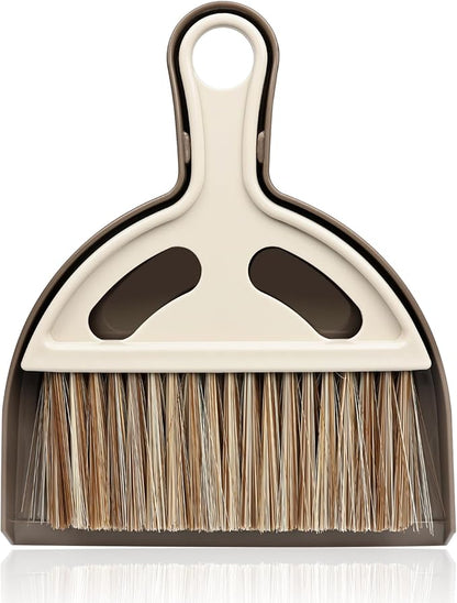 Small Mini Hand Broom Dustpan : Small Broom and Dustpan Set, Mini Broom and Dustpan Set, Hand Broom and Dustpan Set,Mini Dustpan and Brush Set for Cat Litter, Kitchen, Tables, Countertops, Cars, etc.