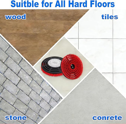 KVLZ 2-Pack - Newly Upgraded Steam Mop Replacement Brush Head, Compatible with Shark Steam Mops and Scrub Mops S8201/S8001/S7201/S7000 Series,Suitable for All Floor Types, Scratch-Free Polish (Red)