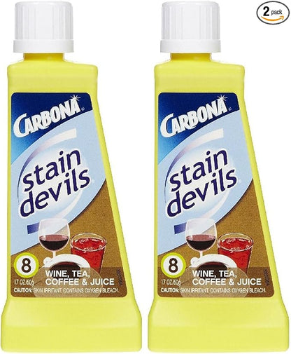 Carbona Stain Devils #8 Wine, Tea, Coffee & Juice - 1.7 Fl Oz (Pack of 2)