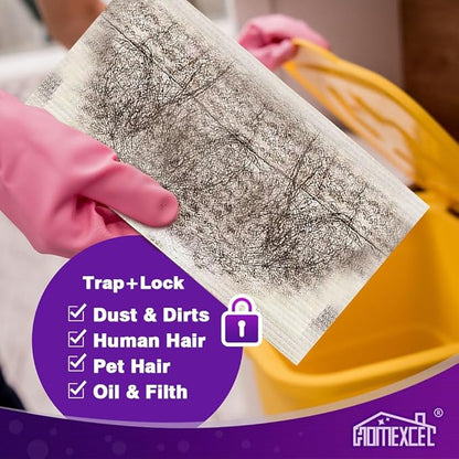 HOMEXCEL Multi-Layer Dry Floor Mop Pads Refills Compatible with Swiffer Wet Jet-All Purpose Multi Surface Floor Cleaner Spray Mop Pads Replacement for Hardwood Floor,16 Count