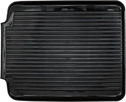 Better Houseware Drain Boards for Kitchen Counter 19.6 x 15.6 x 1.5 Black Dish Drainer Mat Shields Countertops from Water Damage