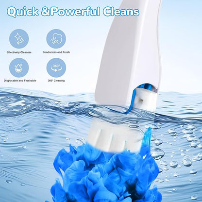 36 Refills Disposable Toilet Bowl Paper Bulk Toilet Fresh Flushable Refills for Bathroom Toilet Brush Accessories Supplies Starter Kit