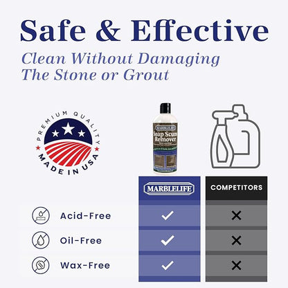 Marblelife Soap Scum Remover, Heavy Duty Cleaner for All Tile Surfaces, 15oz