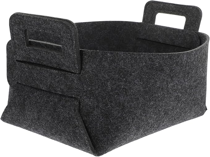 Healifty Collapsible Laundry Basket Foldable Hamper with Capacity for Clothes and Blankets Portable Storage Organizer with Smooth Surface Space Saving Design for Home and Travel Dark Gray