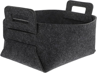 Healifty Collapsible Laundry Basket Foldable Hamper with Capacity for Clothes and Blankets Portable Storage Organizer with Smooth Surface Space Saving Design for Home and Travel Dark Gray