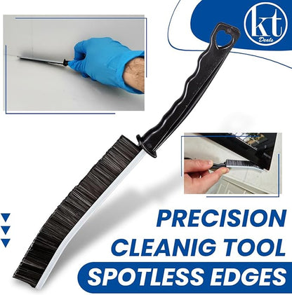 6pcs Hard Bristle Crevice Cleaning Brush Set, Grout Brush, Skinny Scrub Brush Thin Cleaning Brush for Tight Spaces Corner Brushes Gap Cleaner Tool for Bathroom Tiles, Kitchen, Shower, Window Tracks