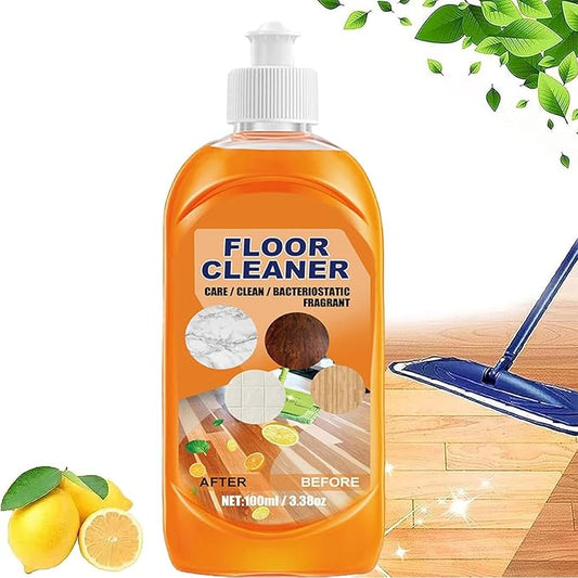 Floor Cleaner, Powerful Decontamination Floor Cleaner, Orange Floor Cleaner, Multipurpose Floor Cleaner Liquid for Wood Floor, Ceramic Tile (1PC)