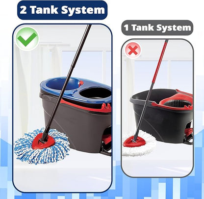 Spin Mop Replacement Head, 3 Pack Mop Replacement Head, Easy Cleaning, Microfiber, Spin Mop Refills, Machine Washable