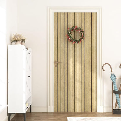 Wallercity 3D Wood Brown Wall Panels Peel and Stick Faux Wood Slat Decorative Wall Panels for Ceiling Self Adhesive Woodgrain Soundproof Foam Walls Paneling for Bedroom Counter Door Decor 11.7"x118"