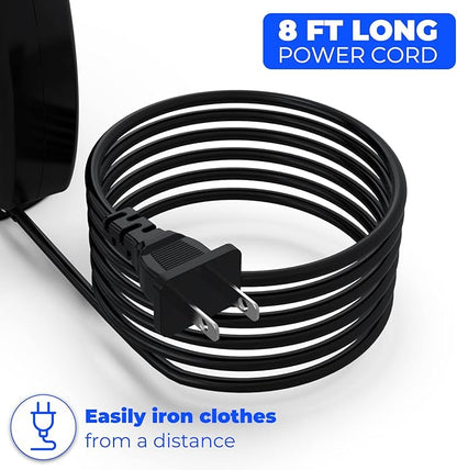 Travel Size Steamer for Clothes,Handheld Garment Steamer for Hat,1lbs Lightly,40s Fast Heat-up,8 FT Power Cord,800W, Light Mini Steamer for Home, Office and Travel, Black