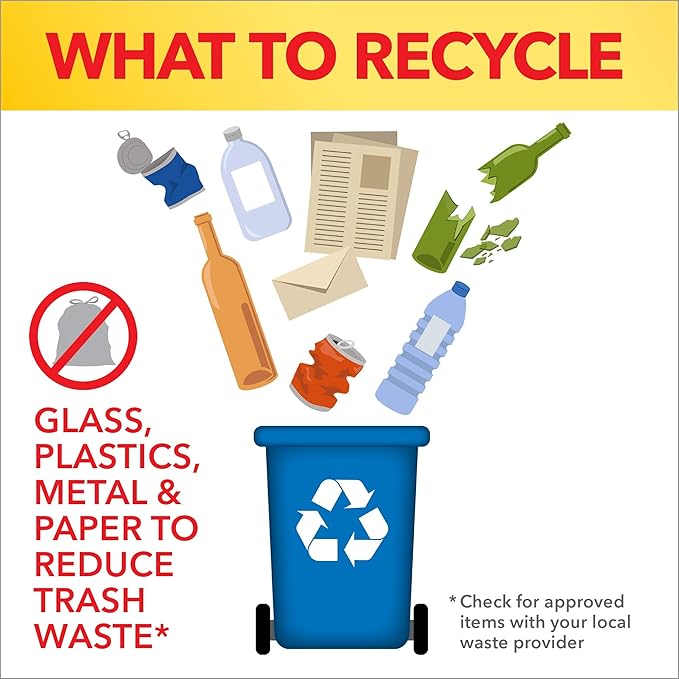 Glad Trash Bags, Large Drawstring Garbage Bags, 30 Gallon Blue Trash Bags for Large Kitchen Trash Can or Recycling, 28 Count - Packaging May Vary