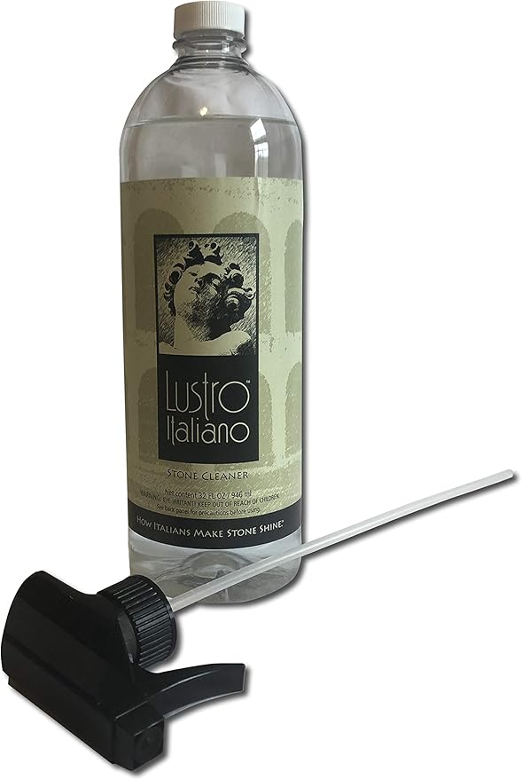 Lustro Italiano Stone Cleaner, 32 oz Pump Spray (LUSTROCLEAN)