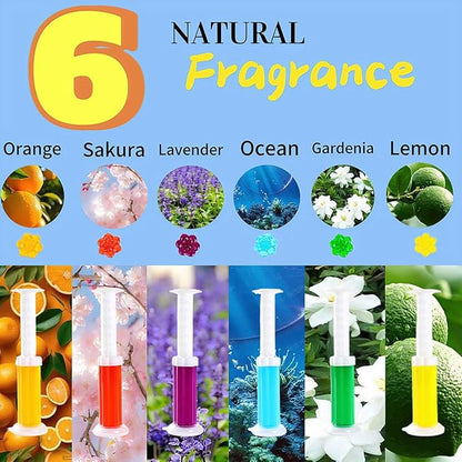 Generic Toilet Gel, 84 Count 6 Kinds Of Scent Toilet Cleaner Bowl Gel Stamp Kit Air Freshener