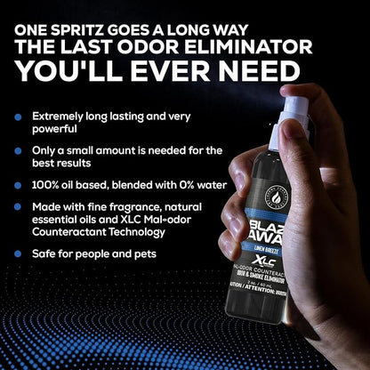 Blaze Away Commercial Air Freshener & Odor Eliminator for Strong Odor - Industrial-Grade Room Spray & Room Deodorizer for Home, Car, Smoke & Pet Odors - Long-Lasting Odor Absorber, Room Fresheners