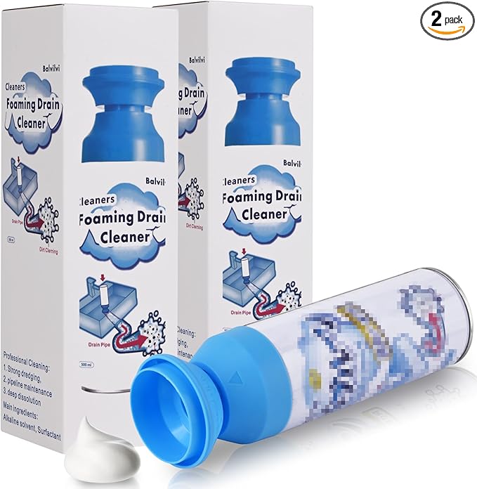 Foaming Powerful Drain Cleaner, 2PACK Sink Drain Cleaner, The Ultimate Solution for Clogged Drains