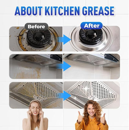 Multifunctional Powerful Kitchen Foam Cleaner, Upgrade Kitchen Degreaser Heavy-Duty Grease Remover for Stove, Fast-Acting All-Purpose Cleaner for Bathroom (2)