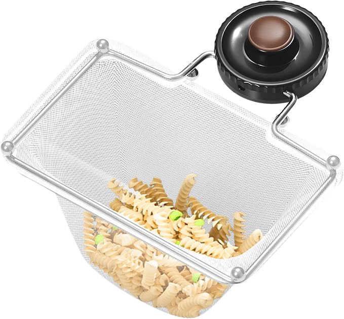 Kitchen Sink Strainer with Filter Mesh Bag, Suction Cup Food Waste Filter Basket, Foldable Washing Vegetables and Fruits Drying Bag Holder (Black Sink Strainer+100pcs Mesh Bag)