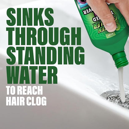 Green Gobbler Hair Drain Clog Remover | Formulated to Quickly Dissolve Hair Clogs