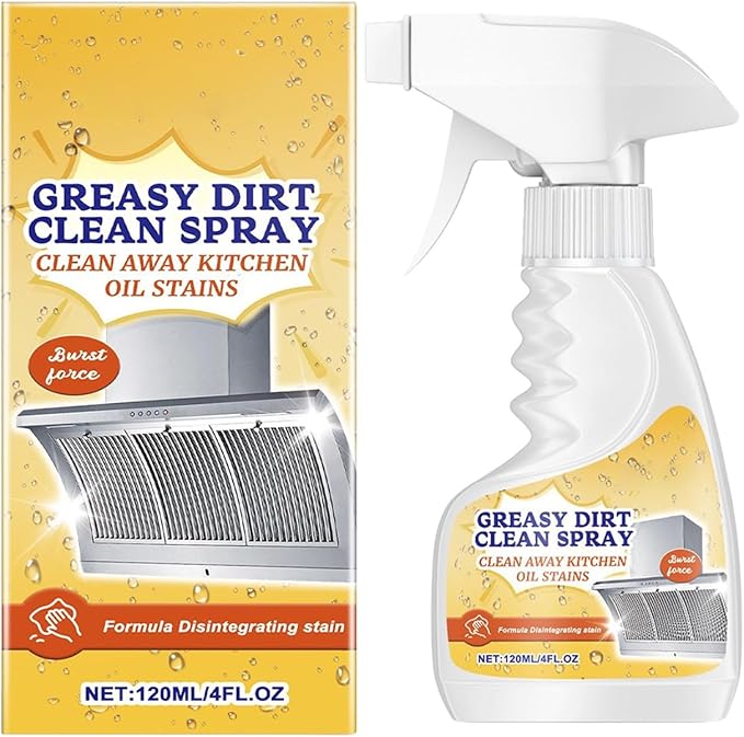 Spray Foam Cleaner – Powerful Kitchen Foam Cleaning Spray Degreaser | Stain Remover for Oven, Cabinet, Stove, Pots, Microwave, Glass, Doors, Hood, Sink, Appliances, Bathroom, Household Surfaces