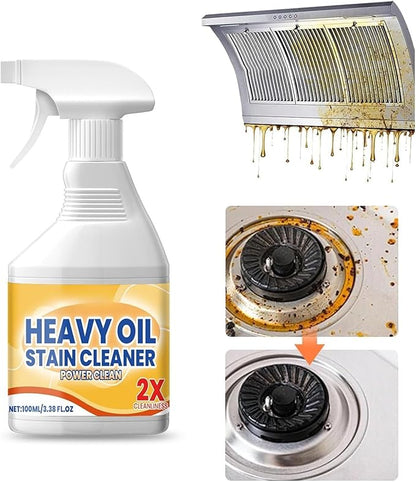 Kitchen Heavy Oil Cleaner, Kitchen Heavy Duty Cleaner Spray, Stain Cleaning Agent for Stove Surfaces, Portable Degreasing Spray with Appliances (1)