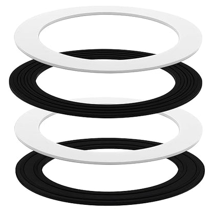 EPE & Rubber Sink Strainer Seal Kit for 3-1/2 Inch Drains | 2 O-Rings Gasket + 2 Seal Ring Washers | No Plumber's Putty Needed | US Standard Drain Compatibility ‌