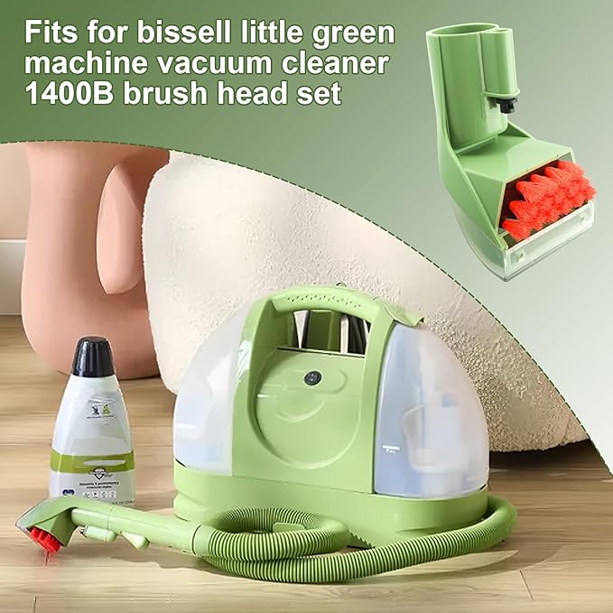1400B Little Green Machine Multi-Purpose Tools Brush for Bissell Little-Green Upright & Portable Carpet Cleaners 1400B 1425 3860 4075 1400W 1400 1844 2290A(1Brush+2Brush)