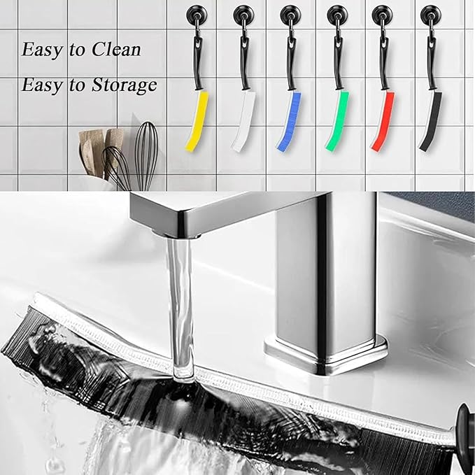 TuTuYa 10PCS Cleaning Brush Set, Household Cleaning Tools for Groove, Tiles, Window Track, Toilet, Bathroom, Stove, Pot, Sink, Faucet