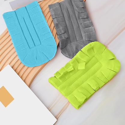 Zubebe 6 Pcs Duster Refill Reusable Fleece Duster Refills Feather Flat Dusters Multi Surface Washable Cleaning Pads Tools for Home, Blinds, Car, Pet, Furniture, Fans (Blue,Green,Grey)