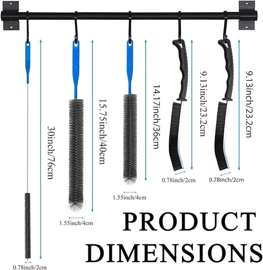 Dryer Vent Cleaner Kit - Long Dryer Vent Cleaning Brush, Dryer Lint Cleaner Remover Refrigerator Long Coil Cleaning Kit - Dryer Duct Cleaning Kit - AC Cleaning Brush Set For Household Maintenance