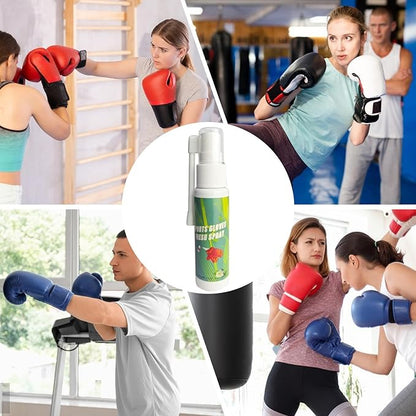 Boxing Glove Deodorizer 30ml, Gym Bag Freshener Spray for Work Boots, Athletic Gear, Gloves, Clothes, Helmets, Shoes, Hockey Equipment, Sports Use