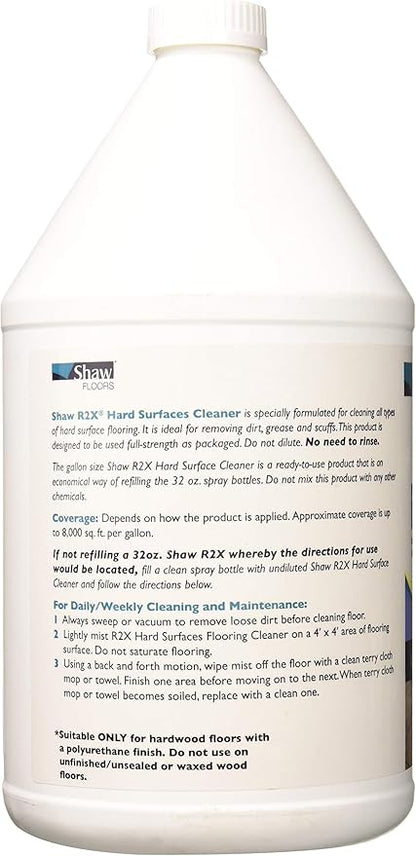 Shaw Floors R2X Hard Surfaces Flooring Cleaner Ready to Use No Need to Rinse Refill 1 Gallon