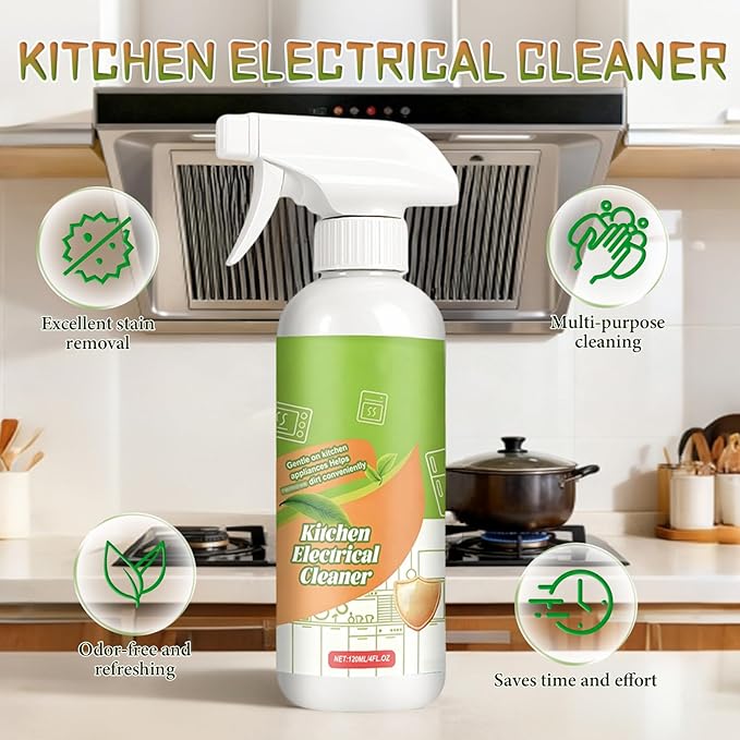 Natural Enzyme Formula to Household Appliances,Fly Clease Multi-Purpose Cleaner, Natural Enzyme Formula for Household Appliances, Multi-Purpose Cleaner for Hood, Oven, Stove & More (2)