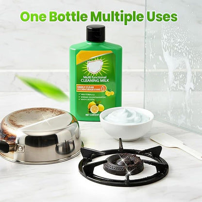 Cleaning Milk House Cleaner, 2026 New Powerful Multifunctional Cleaner, Powerful Concentrated Cleansing Lotion, Multi-Purpose Cleaner for Kitchen and Bathroom (1pcs)