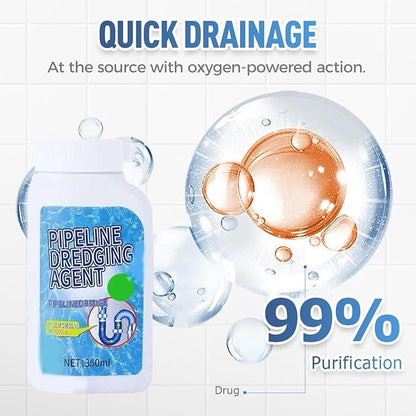 Strong Drain Cleaner Pipeline Dredging Agent, Fast Acting Drain Clog Remover for Kitchen and Bathroom Pipes, Sink Drai n Cleaner Grease Dissolver Pipe Cleaning Solution for Home Sinks Tubs (#B)