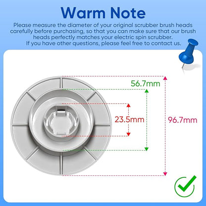 9-in-1 Electric Spin Scrubber Replaceable Brush Heads Set, Universal Electric Scrub Brush Heads for All Brands, Spin Brush Heads for Shower Scrubber, Electric Cleaning Brush for Bathroom Floor Tile