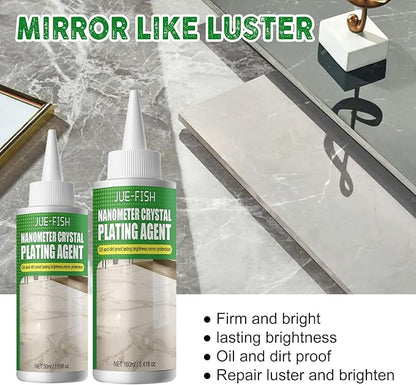 Marble Nano Crystal-Plating Agent, Stone Crystal Plating Agent, Nano Crystal Plating Agent for Kitchen, Marble&Granite&Quartz Countertop Cleaner and Polish (1PC)