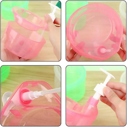Hand Soap Dispenser - 2 in 1 Washing Up Liquid Dispenser, Dish Washing Pump Organizers | Sink Pump Dispenser Refill Soap Holder with Sponge, Soap Pump and Sponge caddyy for Kitchen Dishwashing