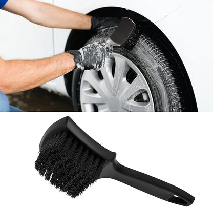 Carpet Cleaning Brush, Car Cleaning Brush, Tire Brush Wheel Cleaner, Universal Soft Bristle Car Wash Brush Short Handle Tire Cleaner Car Accessories for Car Interior Exterior and Home