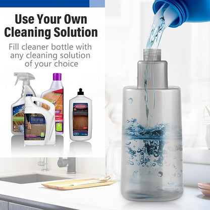 Power Mop for Floor Cleaning with 2 Washable Pads - Wet Dry Microfiber Mop with 720 ml Refillable Bottle for Kitchen Wood Floor Hardwood Laminate Ceramic Tiles Floors Dust Cleaning