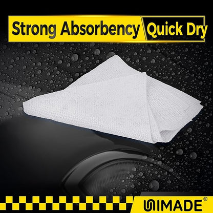 Microfiber Cleaning Cloth, 24 Pack Reusable Microfiber Towels for Cars Lint Free Cleaning Shop Towel Rags for Home Kitchen Automotive Bar Mechanic Restaurant Garage, 11"x 12", White