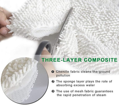 3 Pack S3501 S3601 Steam Pocket Mop Pads for Shark S3500 Series S3501 S3601 S3550 S3901 SE450 S3801CO S3601D S2901 S2902 Steam Mop Pads Washable