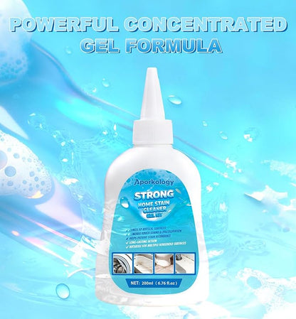 Home Stain Cleaner Gel, Heavy Duty Bathtub Stain Remover for Washing Machine, Toilet, Bathroom Grout, Bathtub, Kitchen Sinks, Tile, Door & Window Tracks (200ml)