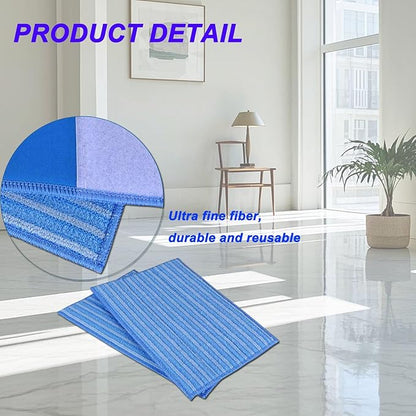 3 Pack Mop Pads Compatible with HAAN Steam Cleaning mop Reusable Microfiber Pads Replacement for HAAN FS, SI and MS Series Steamers Microfiber Mop Washable Mop Refill for Floor Cleaning