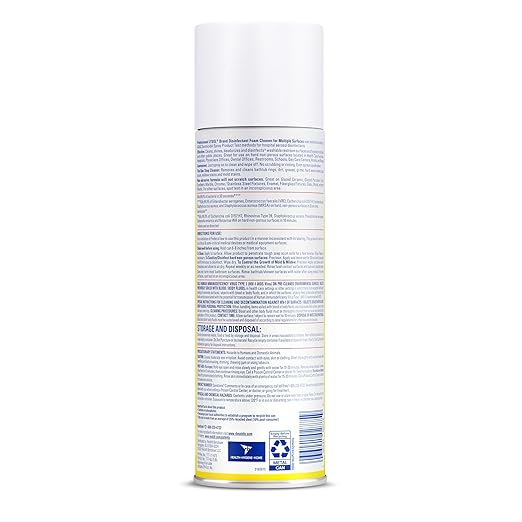 Lysol Professional Foam Cleaner for Multiple Surfaces, 24 Ounce