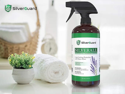 SilverAll Enhanced Hydrogen Peroxide Cleaner + Active Silver | All Purpose Cleaner with Long-Lasting Protective Silver Shield | Food Grade Hydrogen Peroxide 3 Percent | Lavender 2 Pack